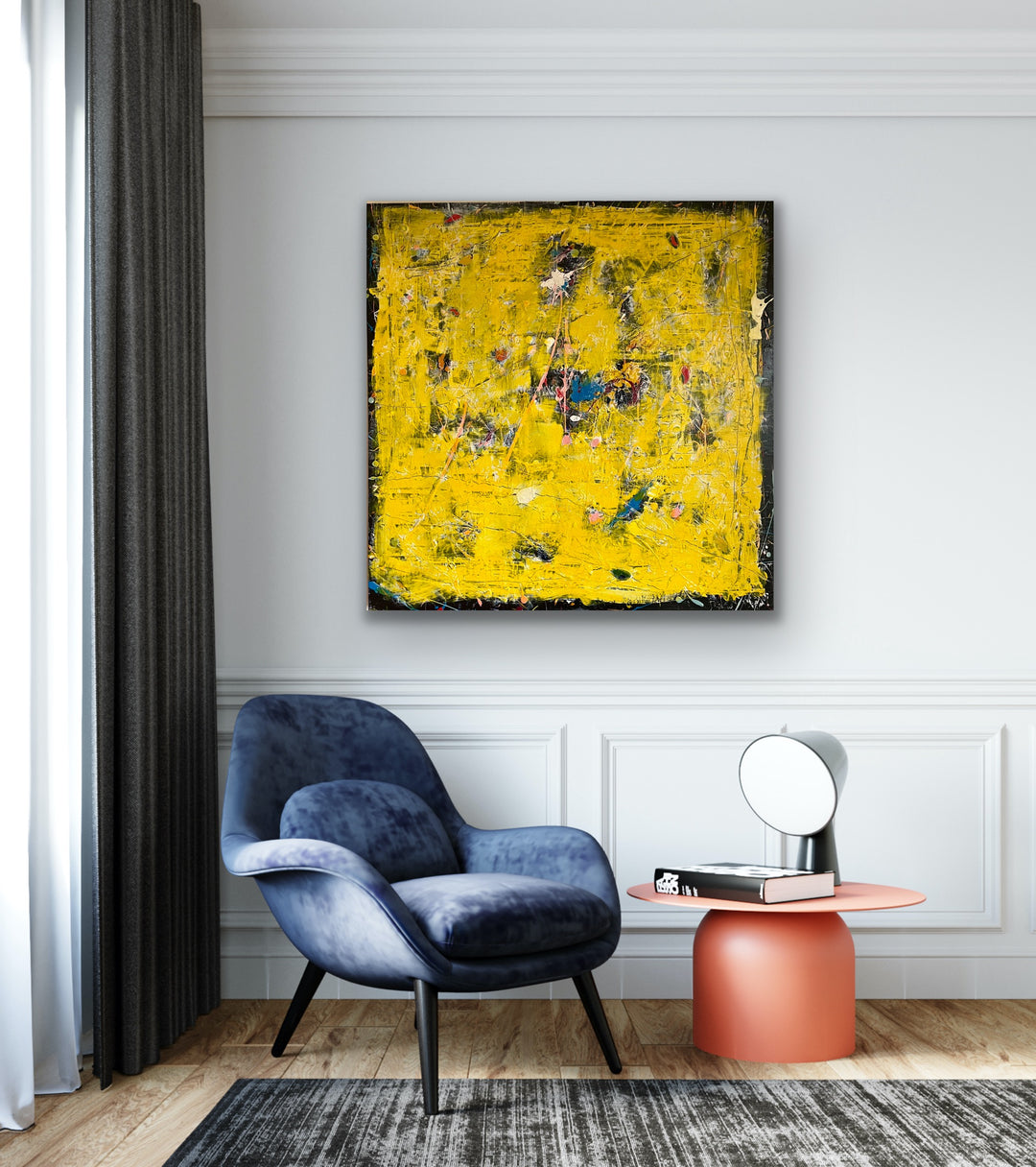 SOLGT / Yellow is the new Black • 100 * 100 cm