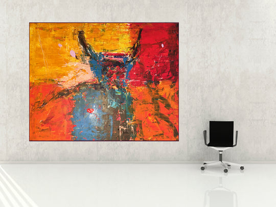 SOLGT / Spanish bull · 150 x 120 cm