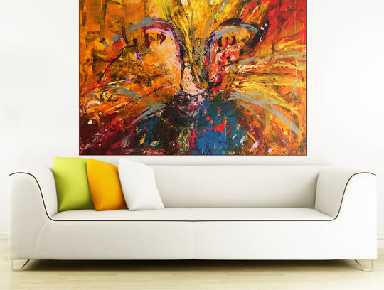 SOLGT / Lion · 150 x 120 cm